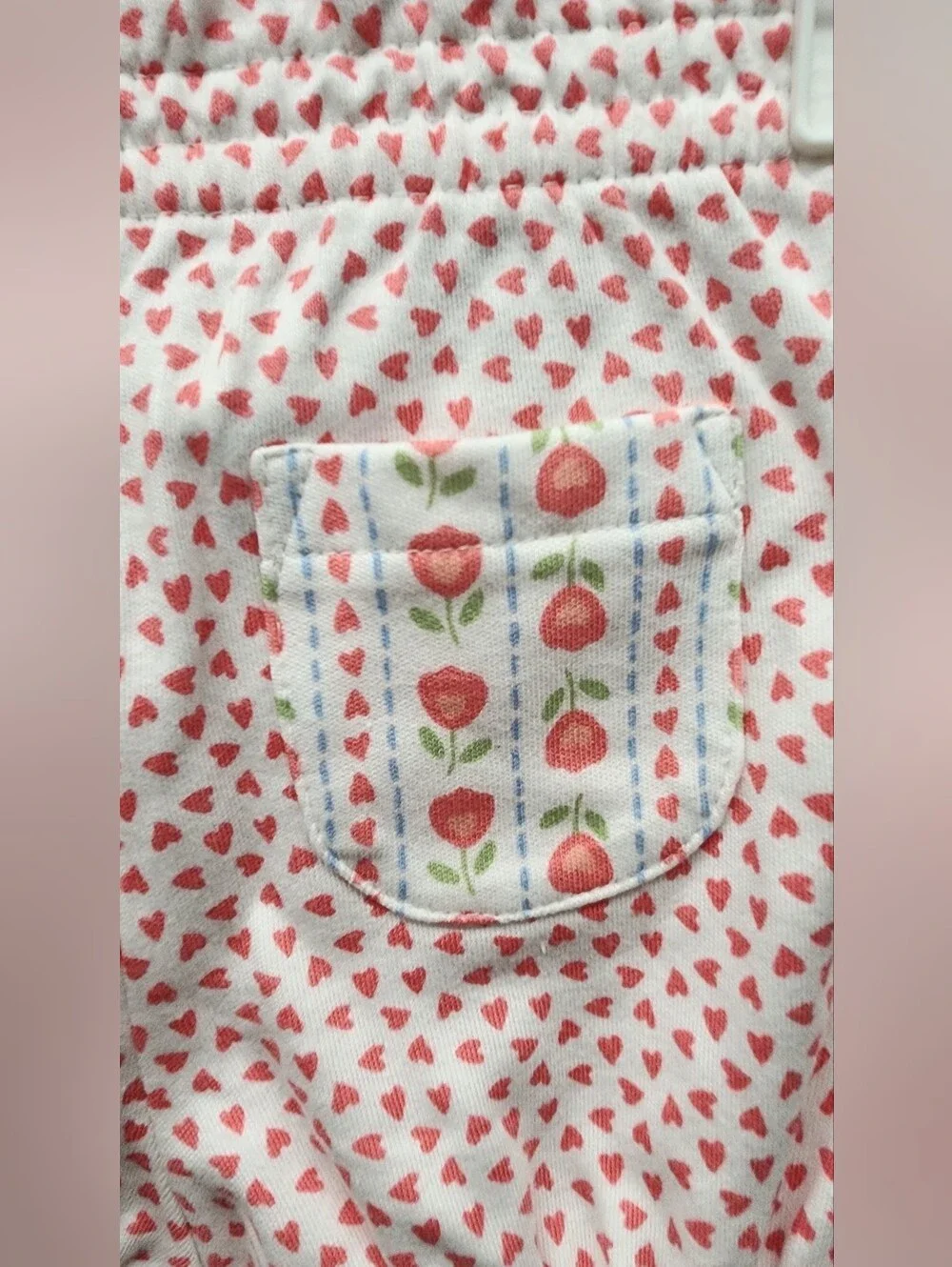 Vintage Gymboree Layette Baby Girl Heart Print Bloomers NWT 0-3 Months